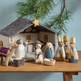Felt Nativity Scene with Stable