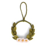 <tc>krans – Hvide Blomster – 10 cm Diameter</tc>