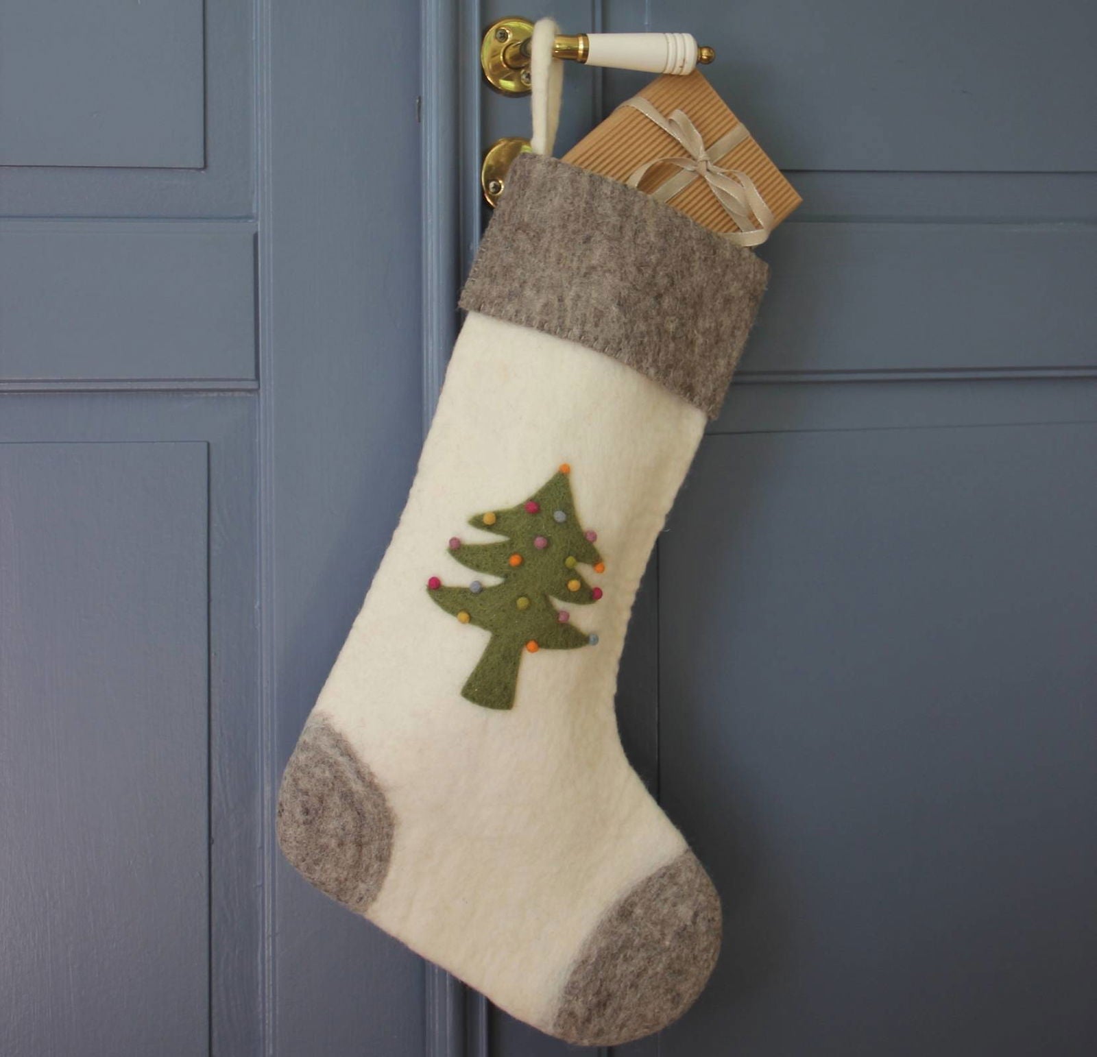 Christmas Stocking with Tree