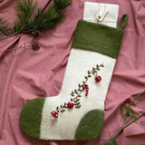 Embroidered Christmas Stocking