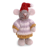 Mini Grey Girly Mouse with Dress