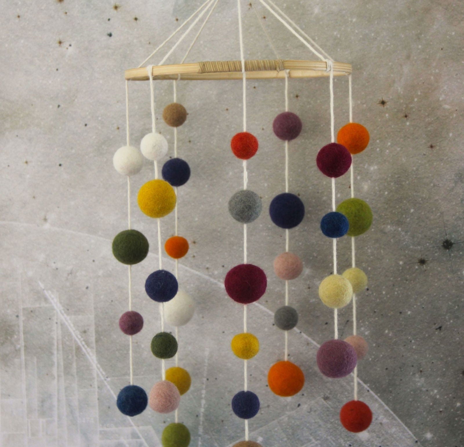 Felt Ball Baby Mobile