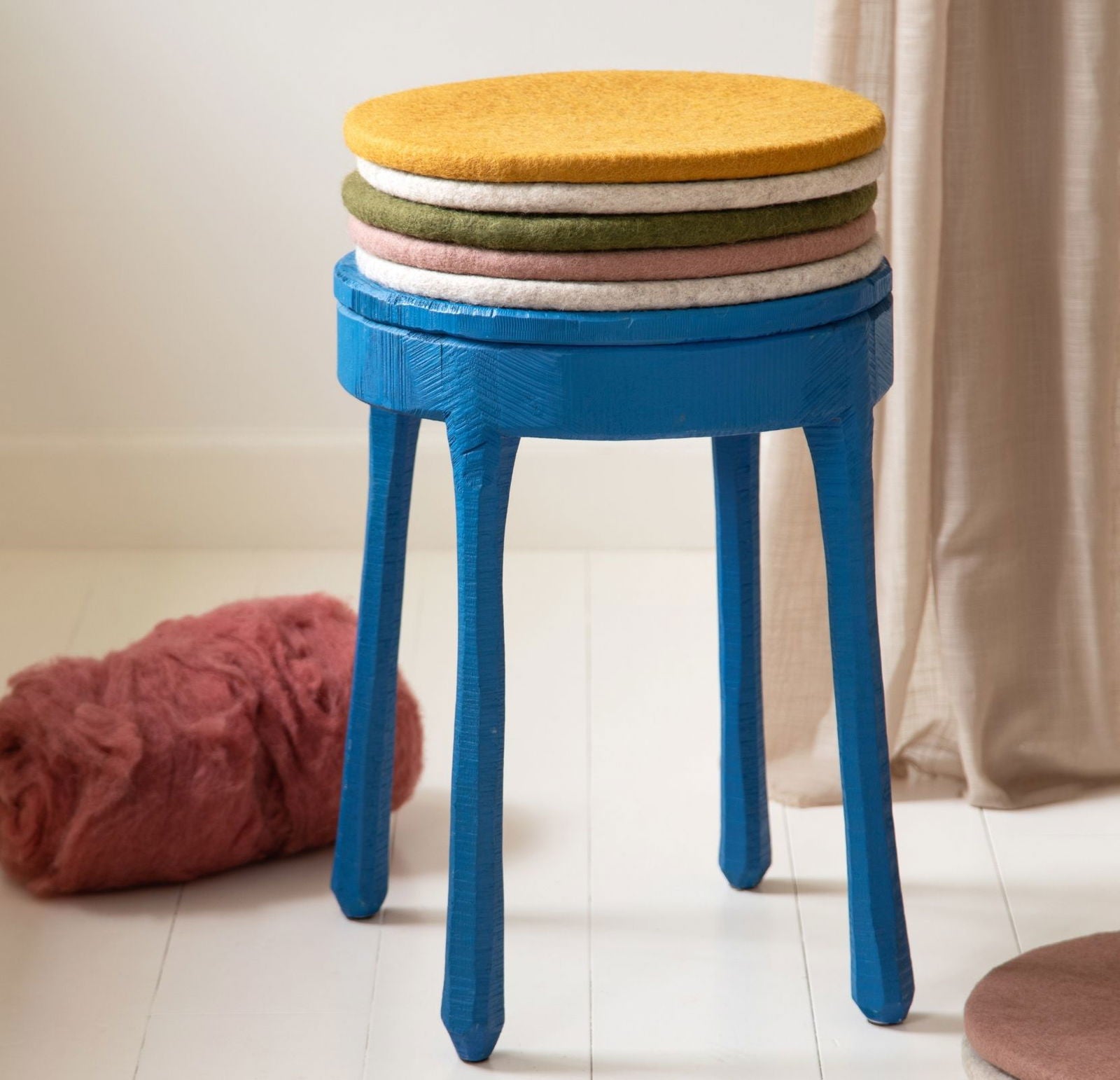 Round Seat Cushion – Set of 2 – Pine Green