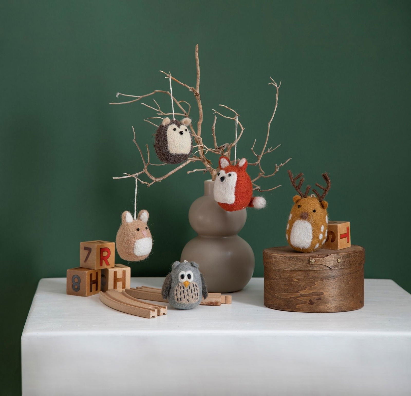 Felt Woodland Animal Figures – Set of 5