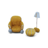 Felt Chair, Cushion & Lamp