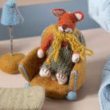 Felt Chair, Cushion & Lamp