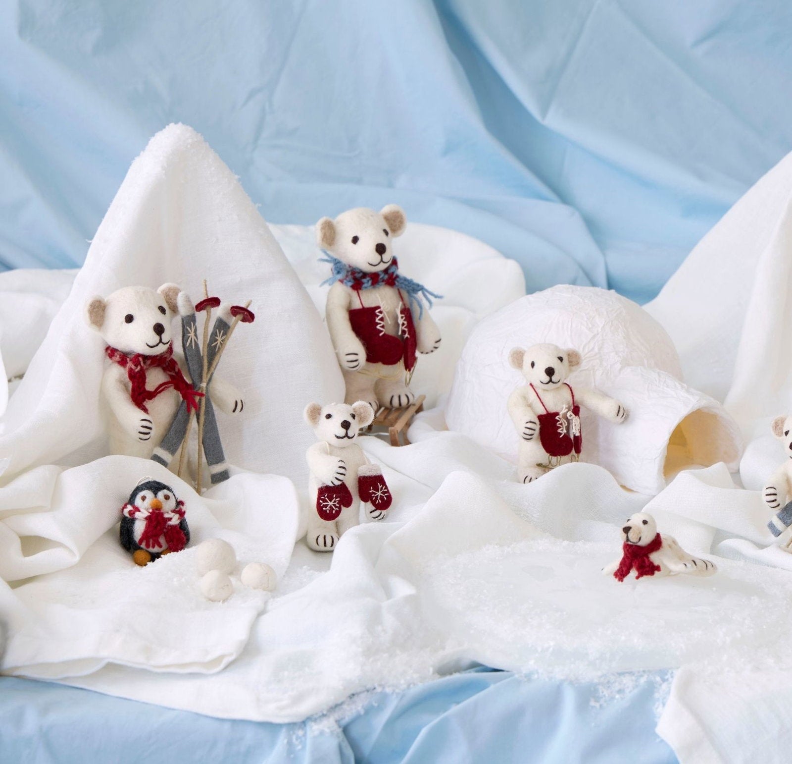 Baby Penguins Christmas Tree Ornaments – Set of 2