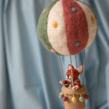 Felt Hot Air Balloon Decoration with Fox