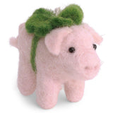 Pig with Clover Christmas Tree Ornament