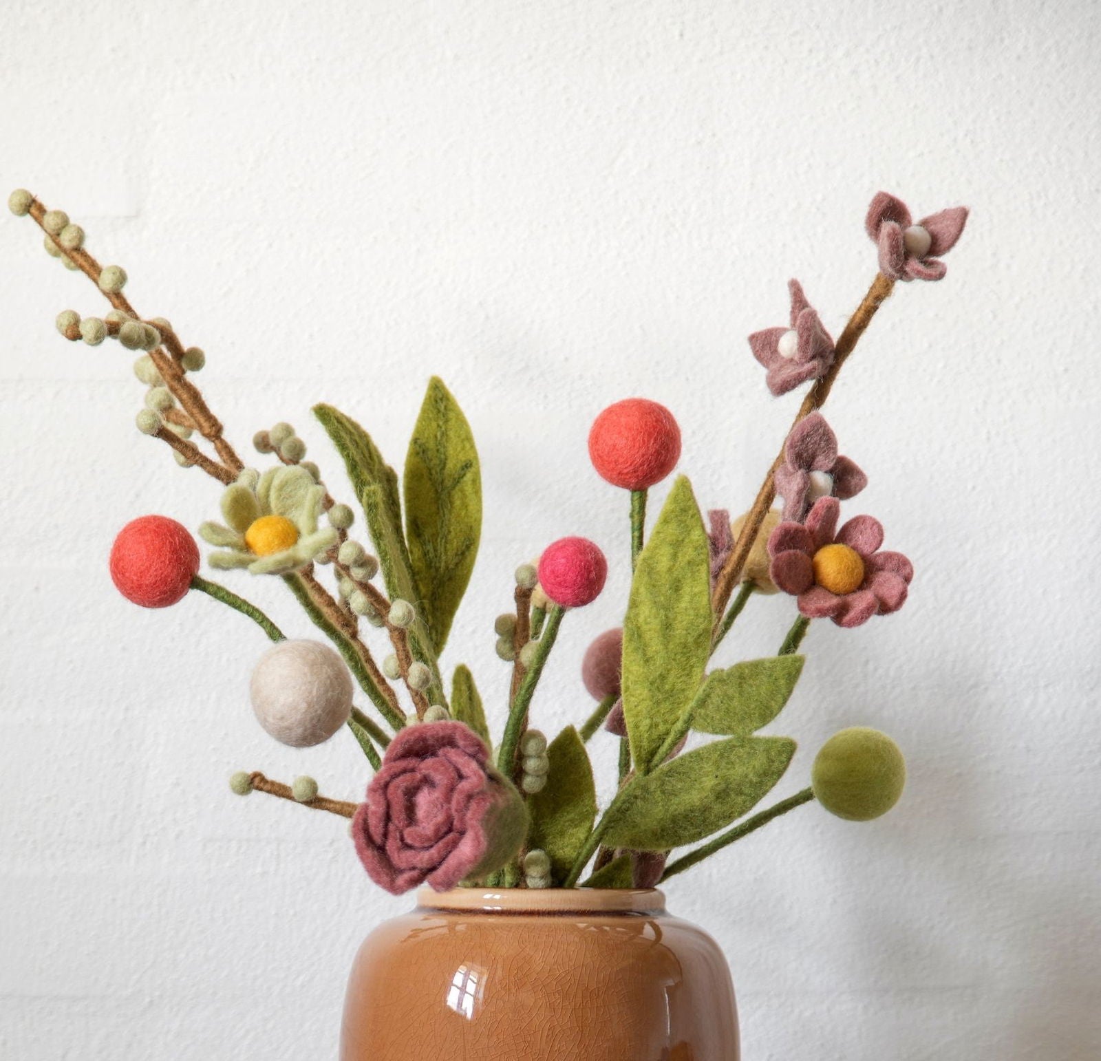 Decorative Branch with Mint Green Berries