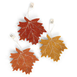 Felt Maple Leaf Hanging Decorations – Set of 3