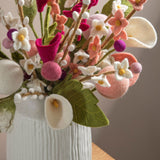 Felt Cherry Blossom – White