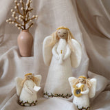 Embroidered Christmas Angel Figure