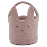 Felt Basket with Large Bunny – Lavender