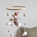 Girl Bunny Baby Mobile
