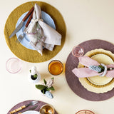 Round Placemats – Set of 2 – Yellow