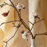 Felt Magnolia Branch – White