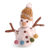 Snowman with Garland Christmas Tree Decoration