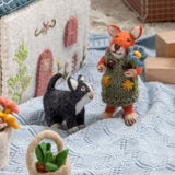 Felt Fox Girl Figure