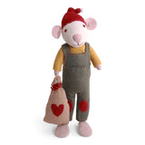X-Large White Boy Mouse with Gift Bag