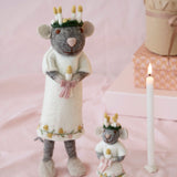 Medium Grey Girly Saint Lucia Mouse