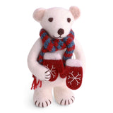 Medium Polar Bear with Mittens