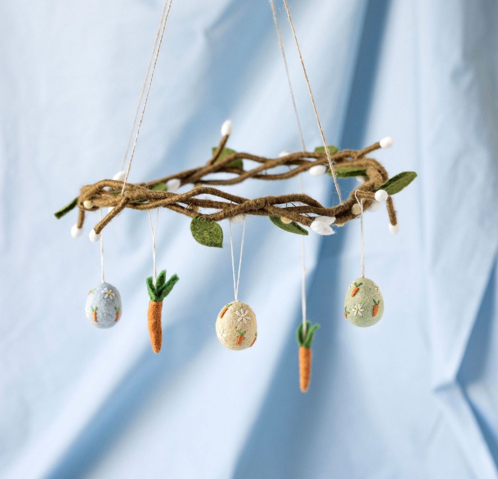 Easter Egg Decorations with Carrots – Set of 3 & Carrot Decorations – Set of 5