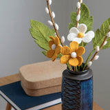 Rouge Felt Anemones – Set of 3