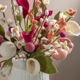 Filtblomster – Sæt af 3 – Støvet Rosa