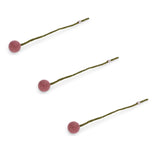 Filzblumen – 3er-Set – Rouge