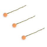 Felt Flowers – Set of 3 – Peach