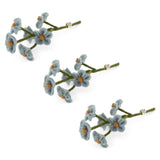 Blue Felt Forget-Me-Nots – Set of 3