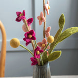 Felt Flowers – Set of 3 – Yellow