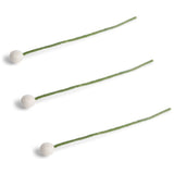 Filzblumen – 3er-Set – Weiß
