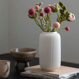 Filtblomster – Sæt af 3 – Støvet Rød