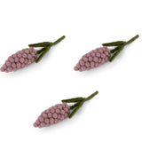Pink filt-hyacinter – Sæt med 3