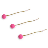 Filtblomster – Sæt med 3 – Pink