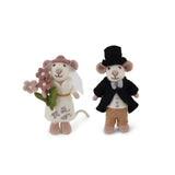 Filzmaus-Figuren – Braut & Bräutigam