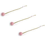 Filzblumen – 3er-Set – Altrosa