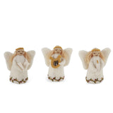 Handgefertigtes Engelsorchester aus Filz von Gry & Sif – 3er-Set Weihnachtsengel, Fair-Trade-Deko aus Nepal
